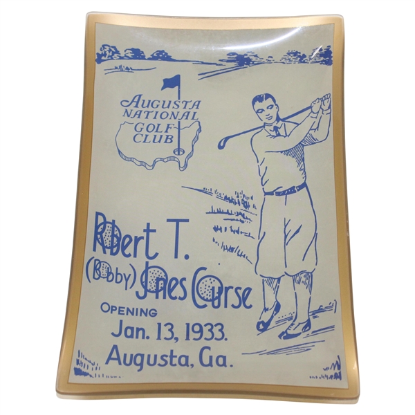 Augusta National Golf Club Bobby Jones Course Opening Jan. 13, 1933 Commemorative Dish