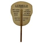 Early 1900's Advertising Fan Featuring Woman Golfer As A Butterfly