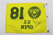 Payne Stewart Signed 1991 US Open at Hazeltine Flag JSA ALOA
