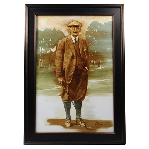 Original Oil on Panel Donald Ross Painting by Artist Robert Fletcher - Framed