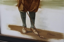 Original Oil on Panel Donald Ross Painting by Artist Robert Fletcher - Framed