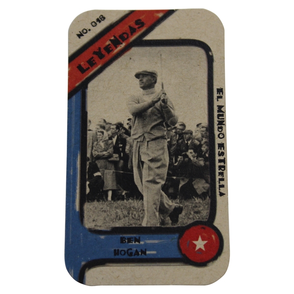 Ben Hogan El Mundo Estrella Leyendas No 018 Golf Card