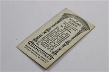 Golf At St. Andrews' Bobby Jones Putting W.D. & H.O. Wills Homeland Events Golf Card