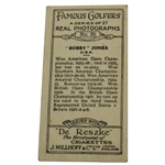 1928 Bobby Jones J. Millhoff & Co. Famous Golfers Card #20