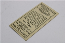 1928 Bobby Jones J. Millhoff & Co. Famous Golfers Card #20