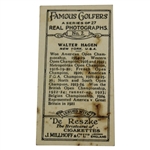 Walter Hagen Famous Golfers J. Millhoff & Co. No. 2 Cigarette Golf Card
