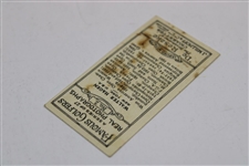Walter Hagen Famous Golfers J. Millhoff & Co. No. 2 Cigarette Golf Card