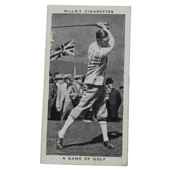 1937 A Game Of Golf Wills' W.D. & H.O. Wills Cigarettes The King #16 Golf Card