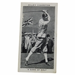 1937 A Game Of Golf Wills W.D. & H.O. Wills Cigarettes The King #16 Golf Card