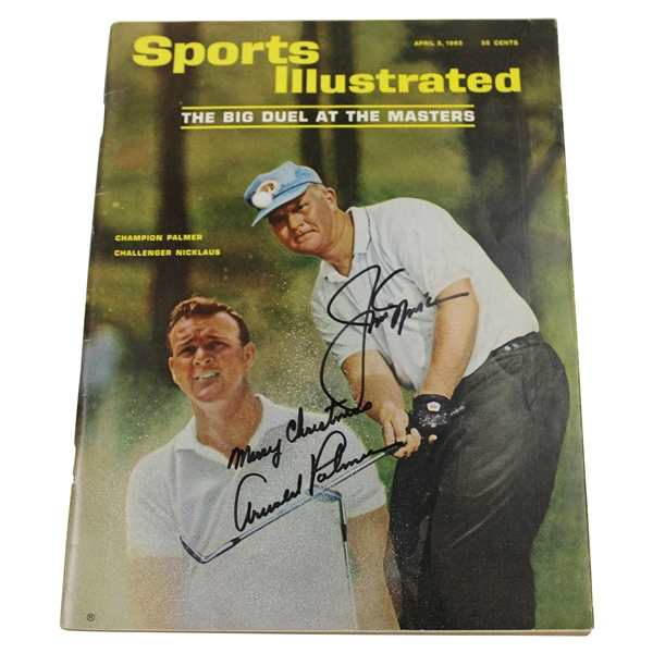 Arnold Palmer & Jack Nicklaus Signed 1965 Sports Illustrated Newsstand w/Merry Christmas JSA ALOA
