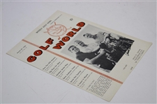 Arnold Palmer Signed 1963 Golf World Big Three Cover Only - March 29th JSA #AF85192