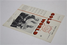 Arnold Palmer Signed 1963 Golf World Big Three Cover Only - March 29th JSA #AF85192