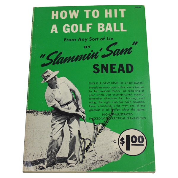 Sam Snead Signed How To Hit A Golf Ball Swing Tips Book JSA #VV26997