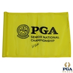Bill Britton Signed Senior National Championship Used Flag JSA ALOA