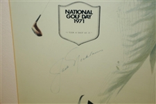 1971 National Golf Day Print Featuring Jack Nicklaus and Tony Jacklin