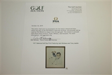 1971 National Golf Day Print Featuring Jack Nicklaus and Tony Jacklin