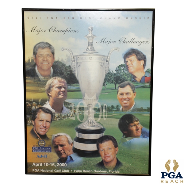 2000 PGA Grand Slam of Golf Seniors Photo Collage Poster w/ Nicklaus, Palmer & Others