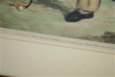 Royal Blackheath Golf Club Golfers Engraving by J. Chamberlain - Dedicated to Blackheath