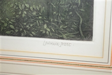 The Last Green Print Signed by Artist Lawrence Josset - Framed
