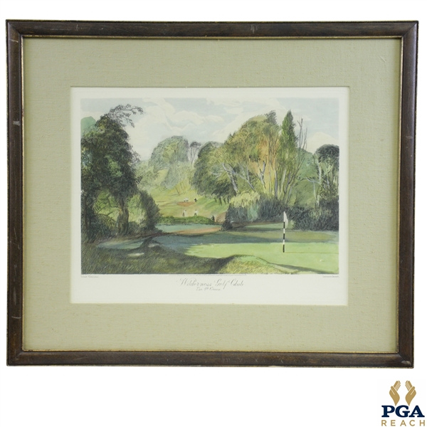 Wilderness Golf Club 'The 4th Green' Print by Earnest Greenwood & Lawrence Josset - Framed