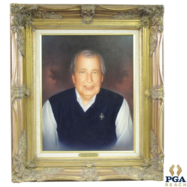 1989 Jack Fedigans Invitational Pro-Am Painting of Phil Harris by Jon Mardel - Framed
