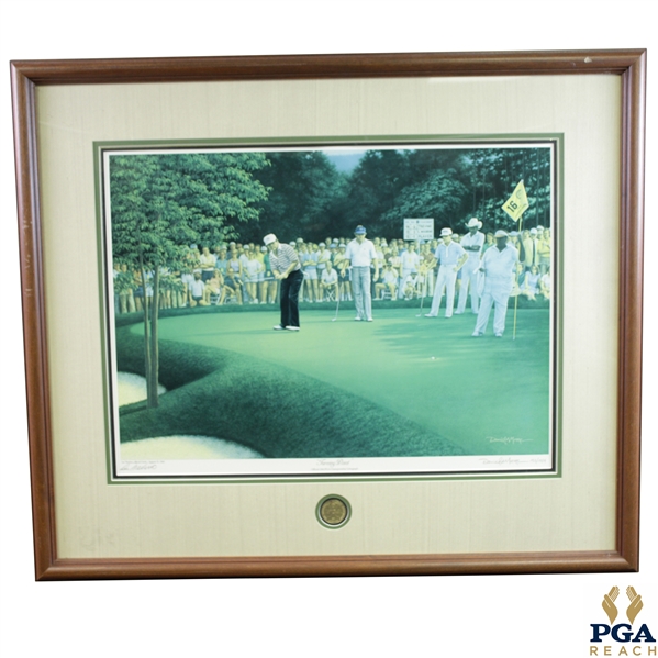 Lee Trevino Signed Ltd Ed 1984 "Turning Point" PGA Championship Lithograph #153/1984 JSA ALOA