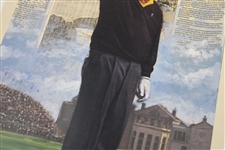 Arnold Palmer Twice Signed Ltd Ed The King Bids Farewell Doug London Print in Sleeve JSA ALOA