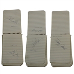 Nicklaus, Palmer, Marr & 21 Others Signed 1964 Note Pad - Obtained at Carling Open JSA ALOA