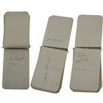 Nicklaus, Palmer, Marr & 21 Others Signed 1964 Note Pad - Obtained at Carling Open JSA ALOA
