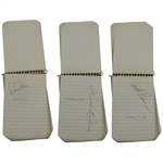 Nicklaus, Palmer, Marr & 21 Others Signed 1964 Note Pad - Obtained at Carling Open JSA ALOA
