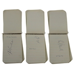 Nicklaus, Palmer, Marr & 21 Others Signed 1964 Note Pad - Obtained at Carling Open JSA ALOA