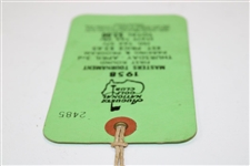 1958 Masters Tournament THURSDAY Ticket #2485 - Arnold Palmer 1st Masters Win