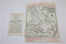 1958 Masters Thursday Pairing Sheet & Schedule of Events Pamphlet - Arnold Palmer Winner