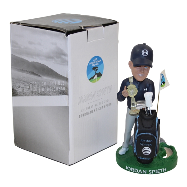 Jordan Spieth AT&T Pebble Beach Pro-Am Bobblehead In Box