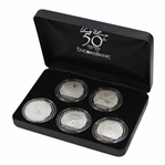 Arnold Palmer 50th Anniversary Encore Bank Five (5) Medallion/Coin Set