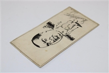 Walter Hagen Signed Tom Dougall 1936 Sketch JSA ALOA