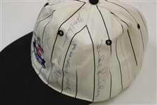 Don Drysdale Hall of Fame And Seniors Invitational hat Signed by 9 Stars JSA ALOA