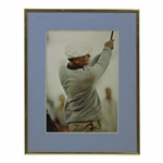 Ben Hogan Signed Follow Through Color Matted Photo - Framed JSA ALOA