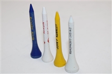Four (4) Presidential Golf Tees: John Kennedy, Richard Nixon, Dwight Eisenhower & Re-Elect Dick Nixon