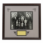 Bobby Jones Signed Cut w/Grand Slam Trophies & O.B. Keeler Photo Presentation - Framed JSA ALOA