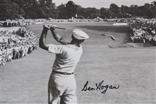 Ben Hogan Signed 1950 US Open at Merion Ben Hogan 1-Iron Poster - 1993 JSA ALOA