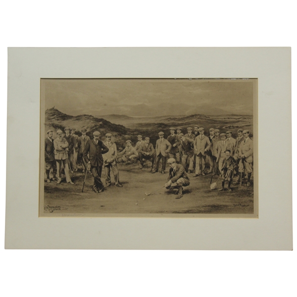 Life Association of Scotland Matted Golf Photo Signed By Artist Michael Brown JSA ALOA