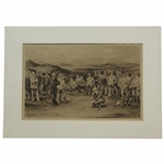 Life Association of Scotland Matted Golf Photo Signed By Artist Michael Brown JSA ALOA