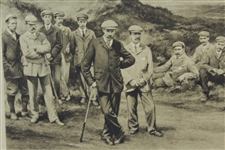Life Association of Scotland Matted Golf Photo Signed By Artist Michael Brown JSA ALOA