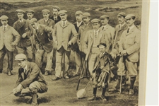 Life Association of Scotland Matted Golf Photo Signed By Artist Michael Brown JSA ALOA