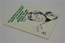 Arnold Palmer & Dave Marr Signed 1976 University Of Oregon Benefit Golf Exhibition Program with Ticket JSA ALOA