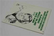 Arnold Palmer & Dave Marr Signed 1976 University Of Oregon Benefit Golf Exhibition Program with Ticket JSA ALOA