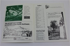 Arnold Palmer & Dave Marr Signed 1976 University Of Oregon Benefit Golf Exhibition Program with Ticket JSA ALOA