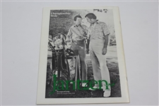 Arnold Palmer & Dave Marr Signed 1976 University Of Oregon Benefit Golf Exhibition Program with Ticket JSA ALOA