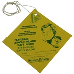 Arnold Palmer & Dave Marr Signed 1976 University Of Oregon Benefit Golf Exhibition Program with Ticket JSA ALOA
